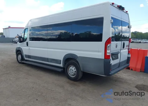 2017 Ram Promaster 3500 Cargo Van High Roof 159 Wb Ext из США, поврежденный, VIN 3C6URVJG9HE522779